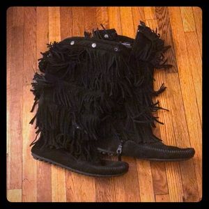 Minnetonka calf-high moccasins